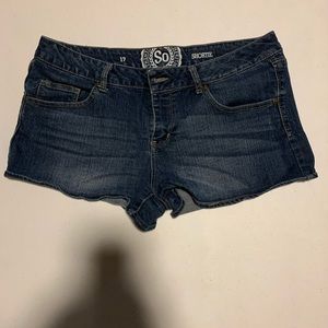 SO size 17 shortie shorts